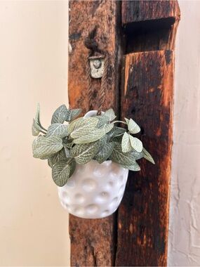 Japandi Ceramic Hanging Planter Vase Pot Holder with Rope #0530261